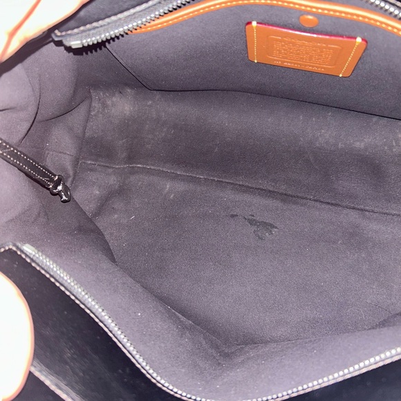 Coach Soft Empire 40 Distressed Leather Carryall - Picture 12 of 16